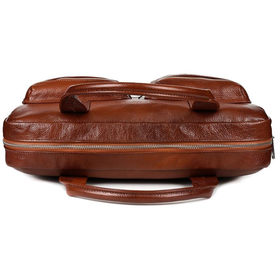 Beltimore torba męska skórzana Duża brązowa laptop J15