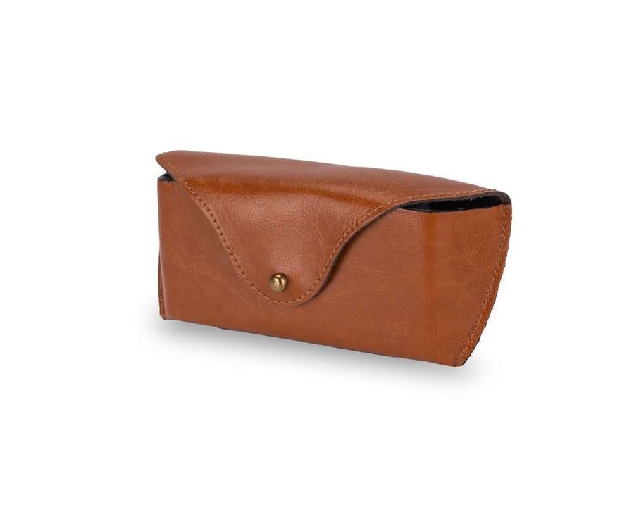 Skórzane etui na okulary Solier SA37 camel