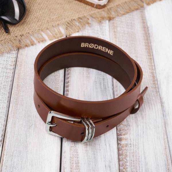 Pasek Damski Skórzany OPD-24 Brødrene Brazowy 115 cm
