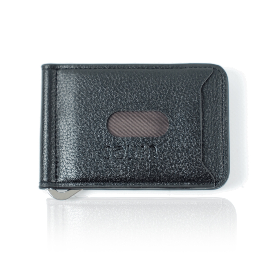 Portfel męski z zapinaną kieszonką SW37 BLACK