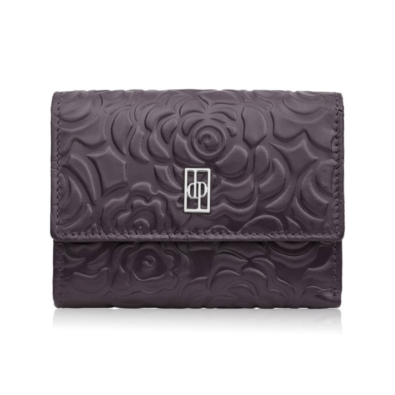 Portfel damski skórzany burgundowy w orientacji poziomej RFID Paolo Peruzzi AL-15-BGD