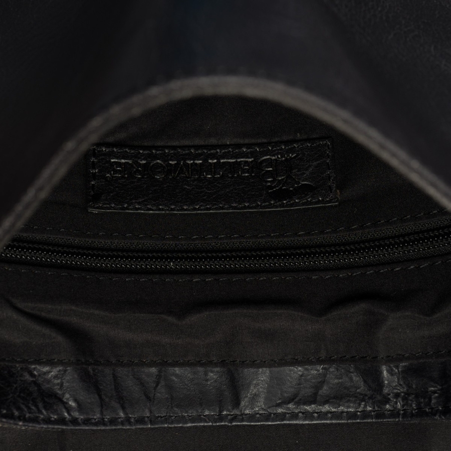 Torba męska skórzana na ramię zgrabna elegancka Beltimore czarna N23