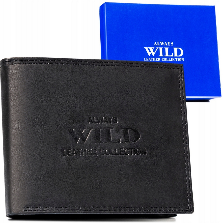 Portfel skórzany Always Wild AW-N5-MAL czarny