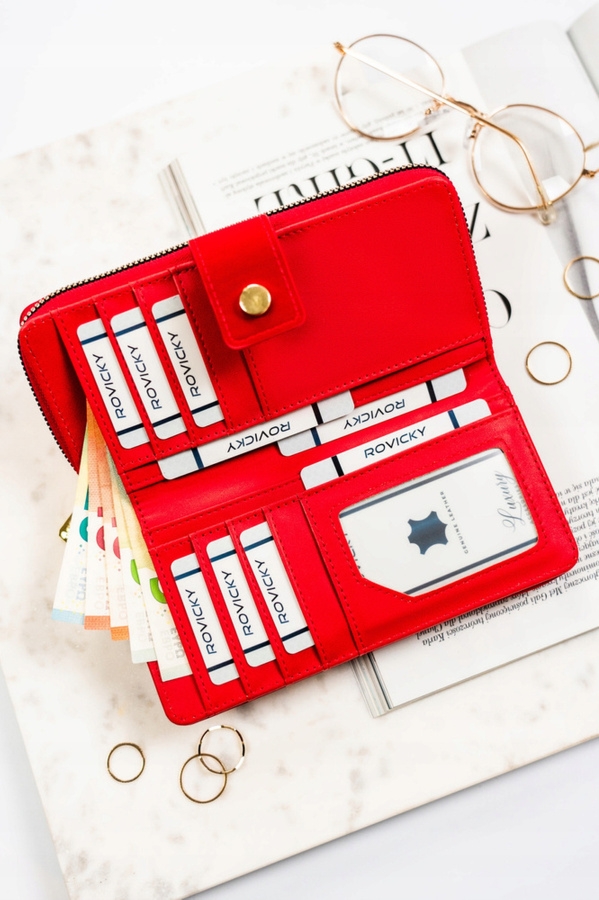 Portfel damski Rovicky R-POR-01-V36 czerwony