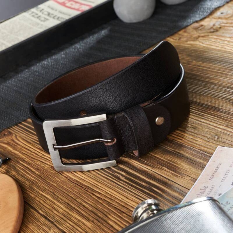 Pasek skórzany 90 CM PAOLO PERUZZI 04Z0190 czarny