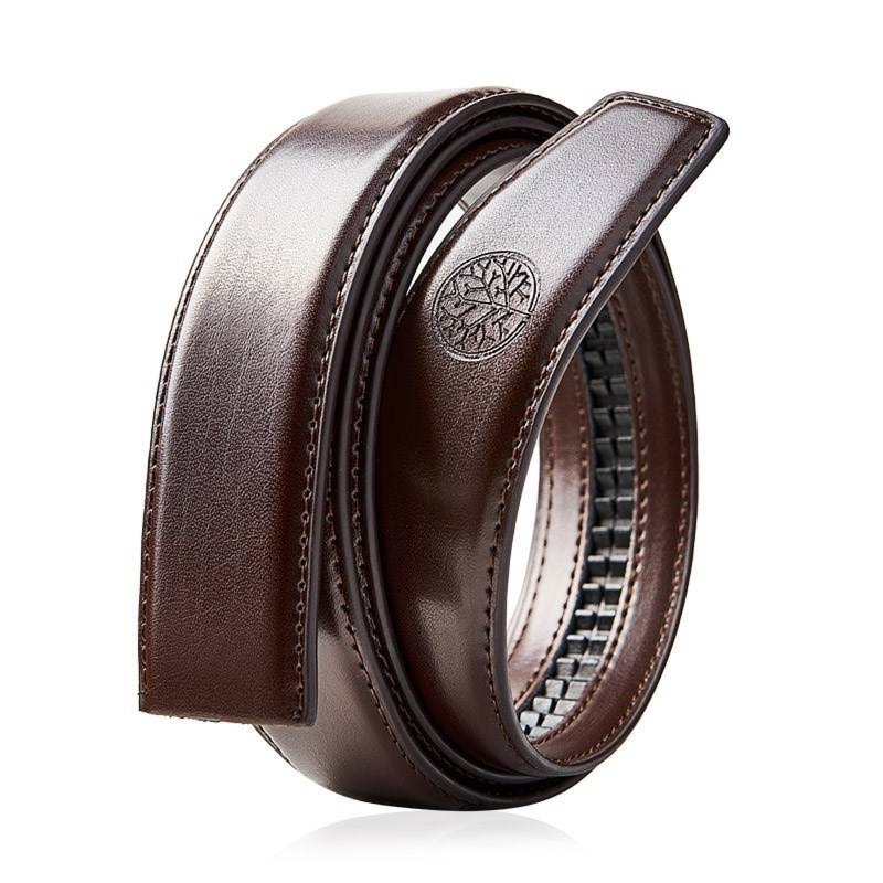 Wymienny pas bez klamry C35 ELITE Brązowy 135