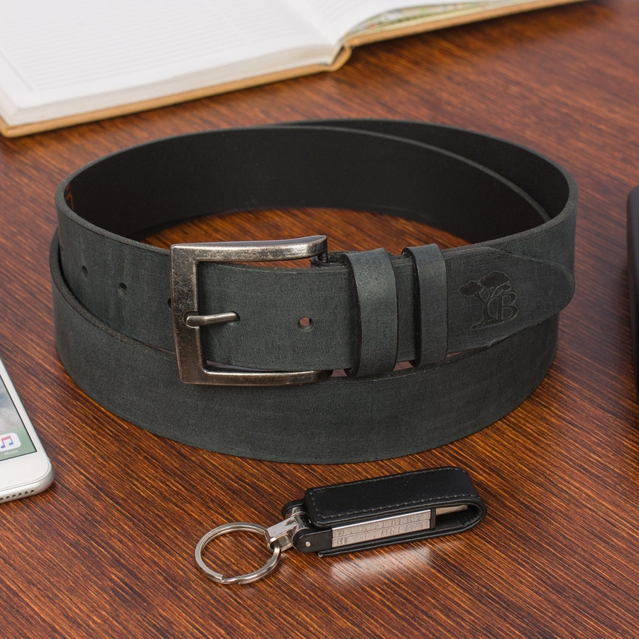 Pasek męski skórzany premium szeroki 4cm klasyczny czarny Beltimore Jeans E11 : Kolory - czarny, Rozmiar pasków - r.85-100 cm