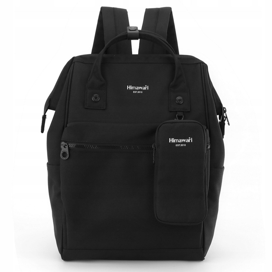 Czarny, wszechstronny plecak mieszczący format A4 - Himawari