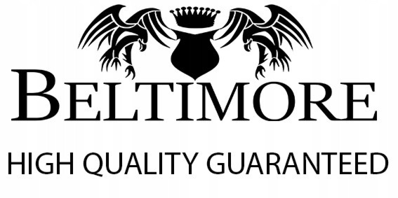 Pasek męski skórzany premium szeroki BELTIMORE A54 : Kolory - czerwony, Rozmiar pasków - r.95-110 cm