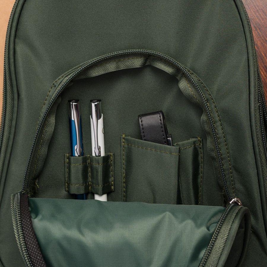 Plecak plecaczek damski mały lekki wodoodporny elegancki ciemno-zielony Beltimore R34