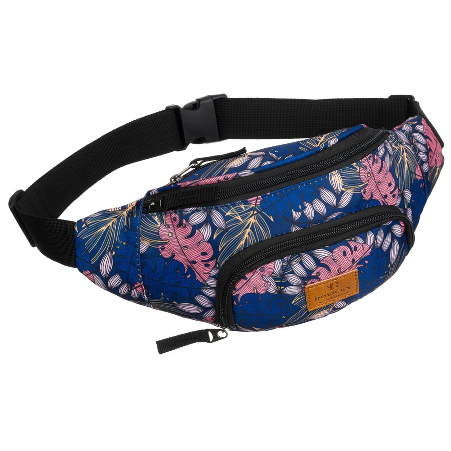 Saszetka damska Rovicky R-WB26 granatowy print
