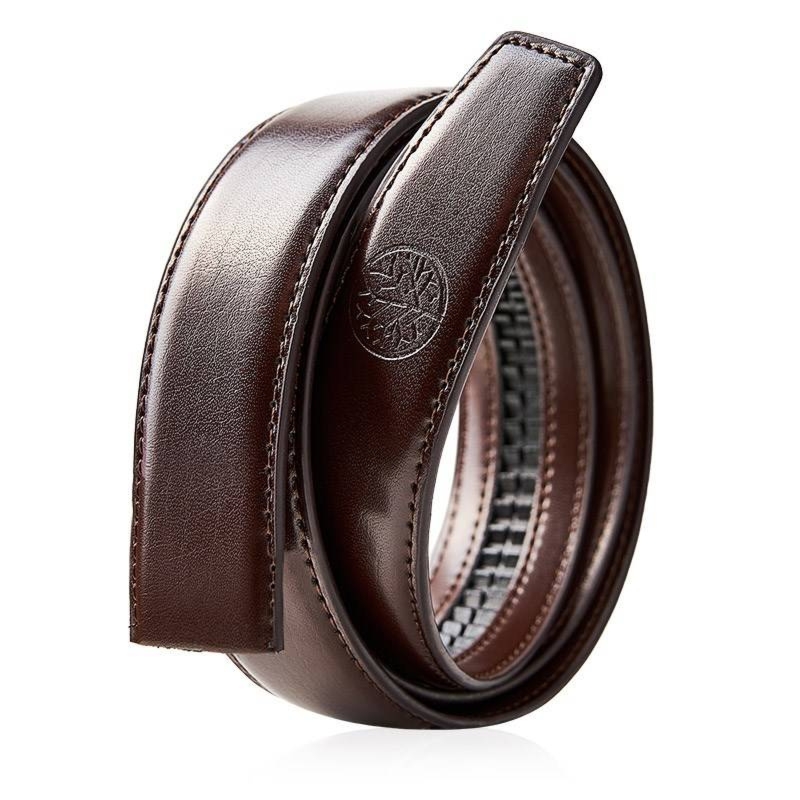 Wymienny pas bez klamry C30 ELITE Brązowy 135