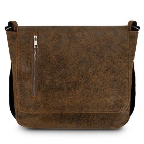 Torba męska skóra naturalna Tizano TM16 brąz krek