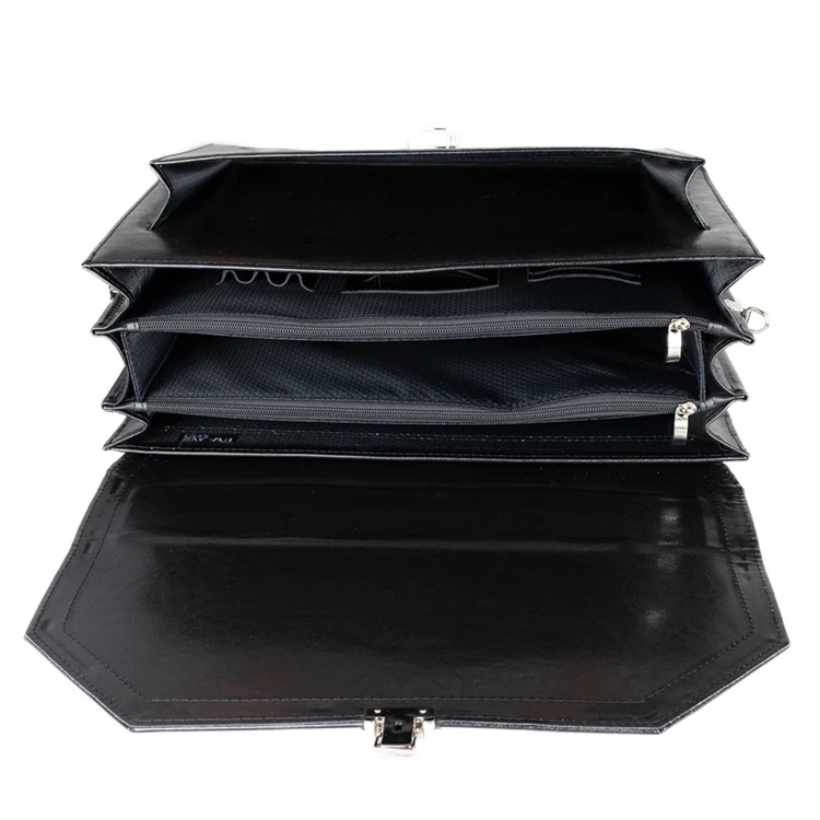 Aktówka skórzana Pavone Nero Marsala 2171 BL czarna