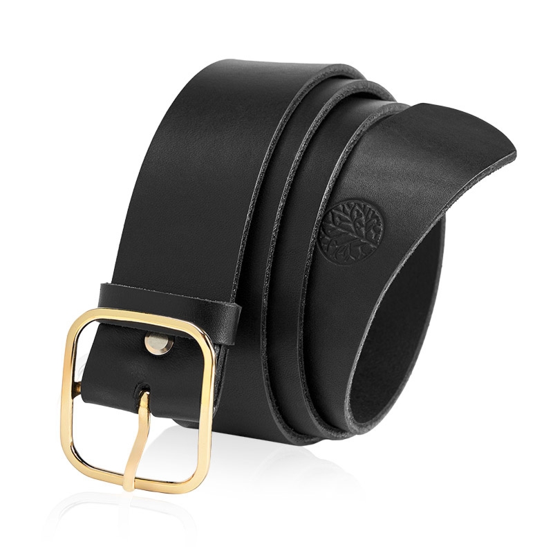 Pasek skórzany BETLEWSKI LIC40-D8-ZL CZAR 95