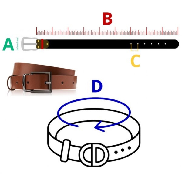 Pasek Damski Skórzany OPD-30 Brødrene Brazowy 120 cm
