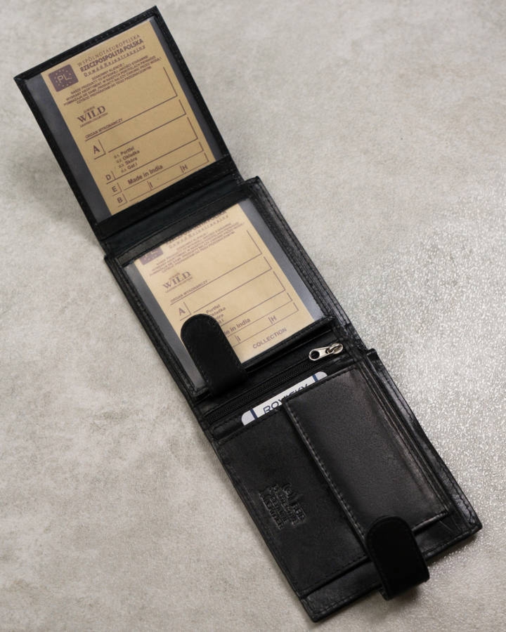 Portfel skórzany Always Wild [DH] N992L-P-SCR czarny