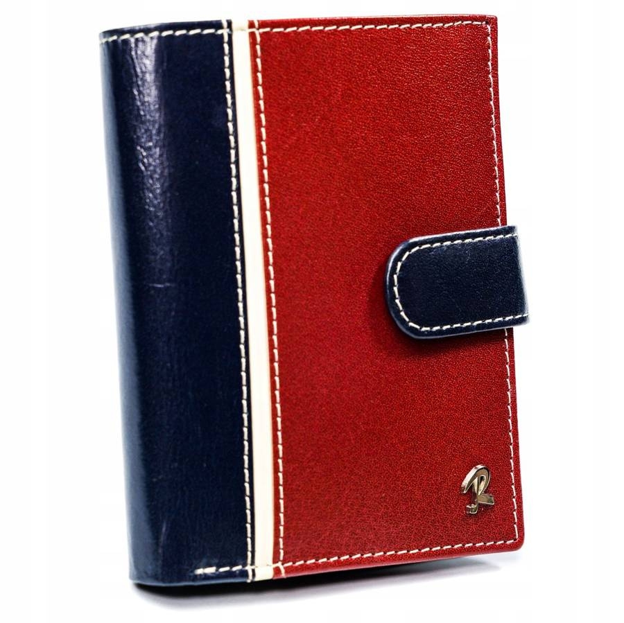 Portfel męski czerwono-granatowy Rovicky 326L-RBA-D NAVY-RED