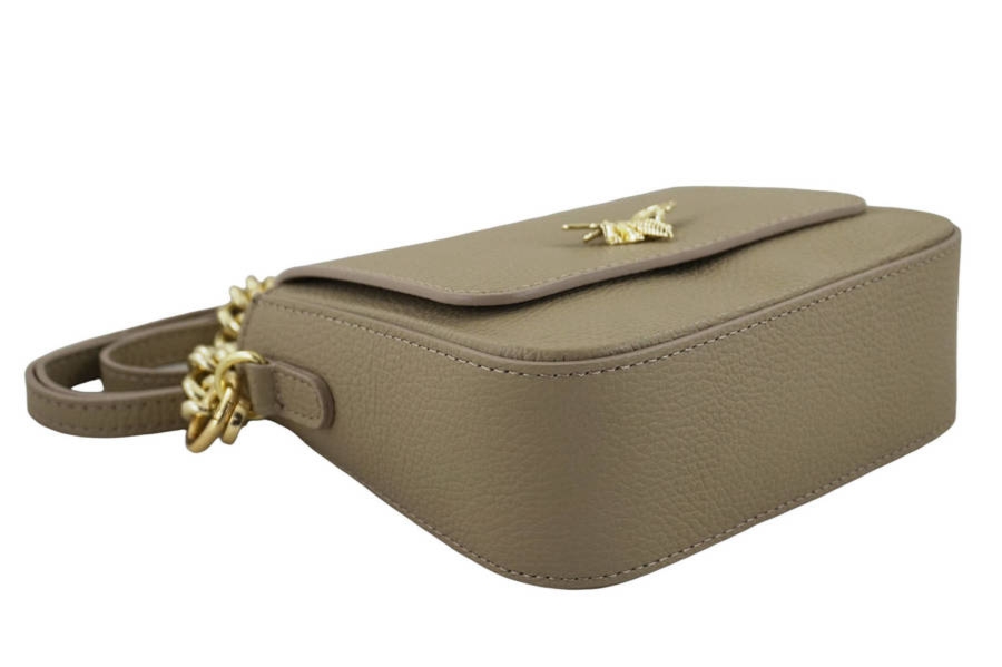 Listonoszka skórzana BARBERINI'S 949-2 beżowa