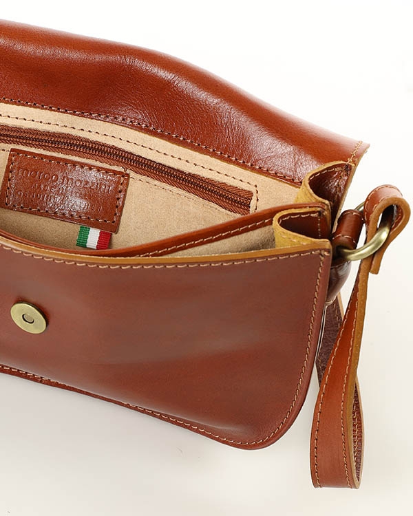 Saddle bag półksiężyc MARCO MAZZINI camelowa L255b
