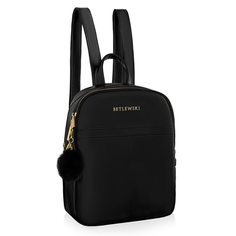 Plecak damski REESE z ekoskóry Czarny