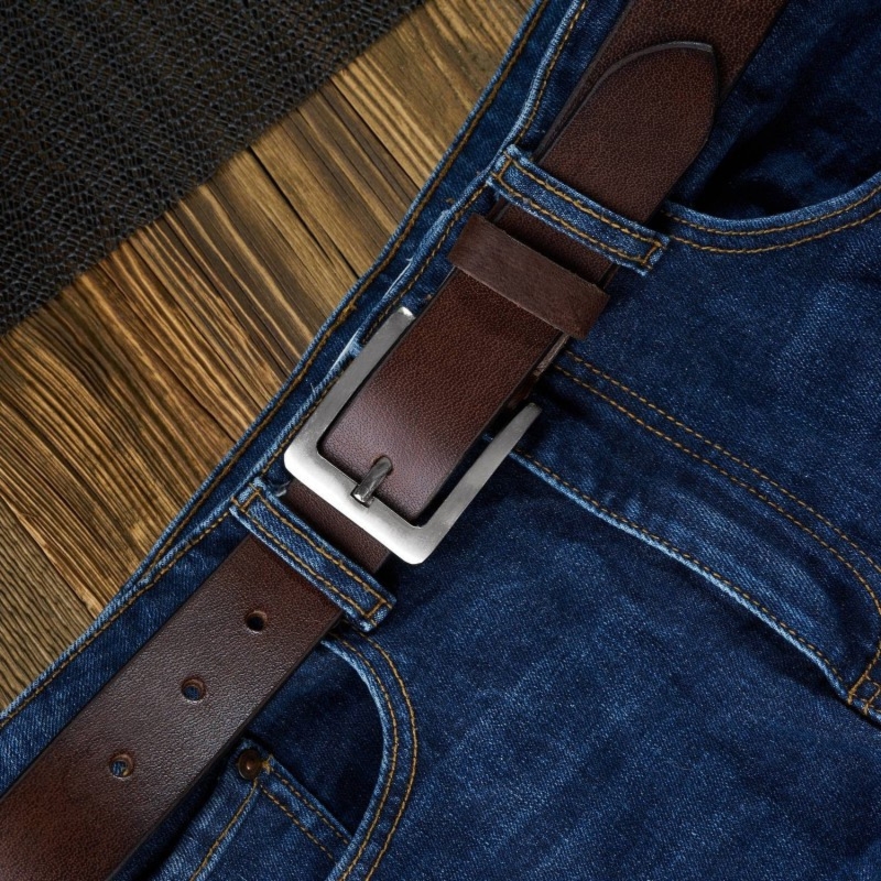 Pasek skórzany 110 CM PAOLO PERUZZI 04Z02110 brązowy