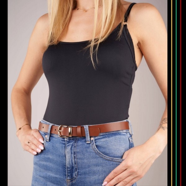 Pasek Damski Skórzany OPD-18 Brødrene Brazowy 110 cm