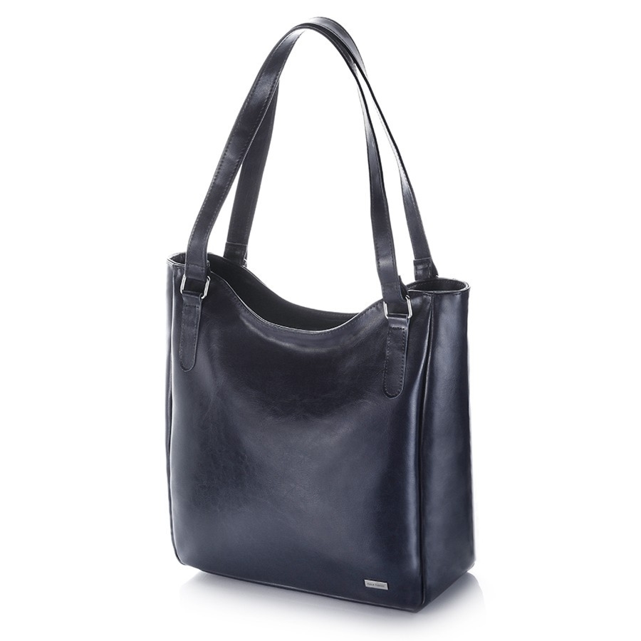 Skórzana torebka damska granatowa PAOLO PERUZZI Z-09-NAVY