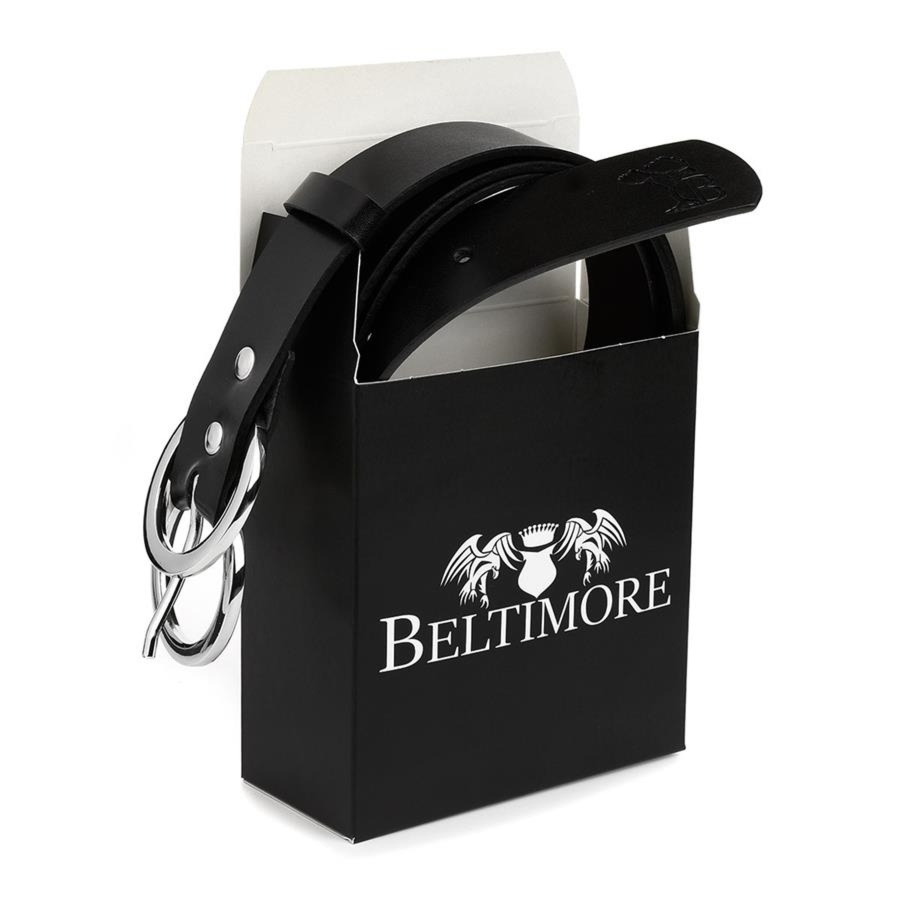 Pasek skórzany Beltimore D51 czarny r.85-100 cm