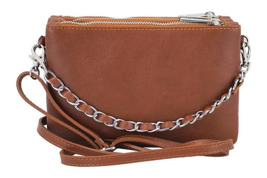 Listonoszka skórzana BARBERINI'S granatowa 172-4