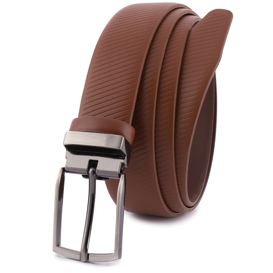 Pasek skórzany BELTIMORE r.85-100 cm E41 brązowy