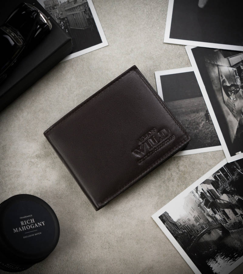 Portfel skórzany Always Wild N7-P-SCR brązowy N7-P-SCR