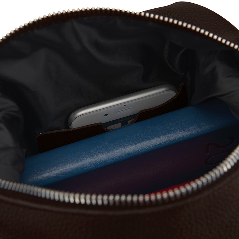 Skórzany plecak damski ALEXA MINI ciemny-braz