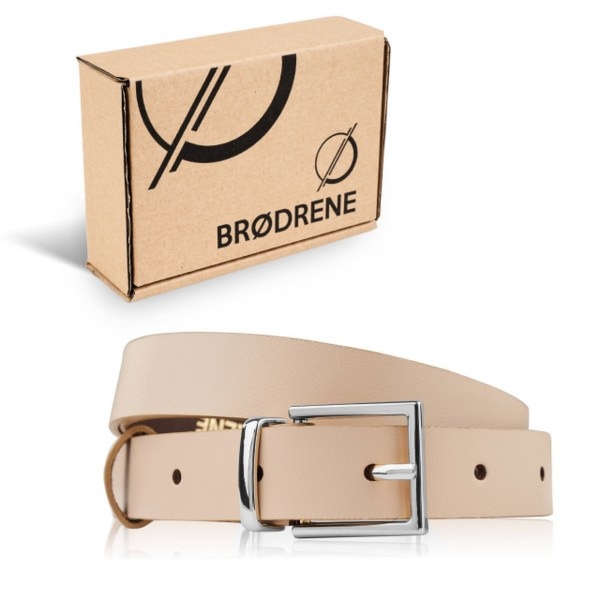 Pasek Damski Skórzany OPD-23 Brødrene Beżowy 130 cm