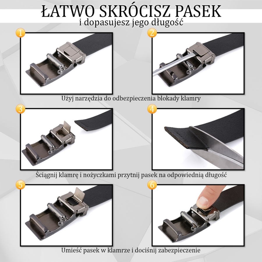 Skórzany pasek damski do spodni sukienki ciemny brąz skóra nat 3 cm Beltimore D73 : Kolory - brązowy, beżowy, Rozmiar pasków - r.110-125 cm
