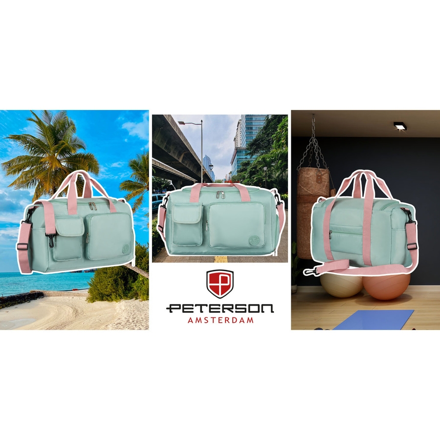 Torba weekendowa Peterson PTN 23032 miętowa
