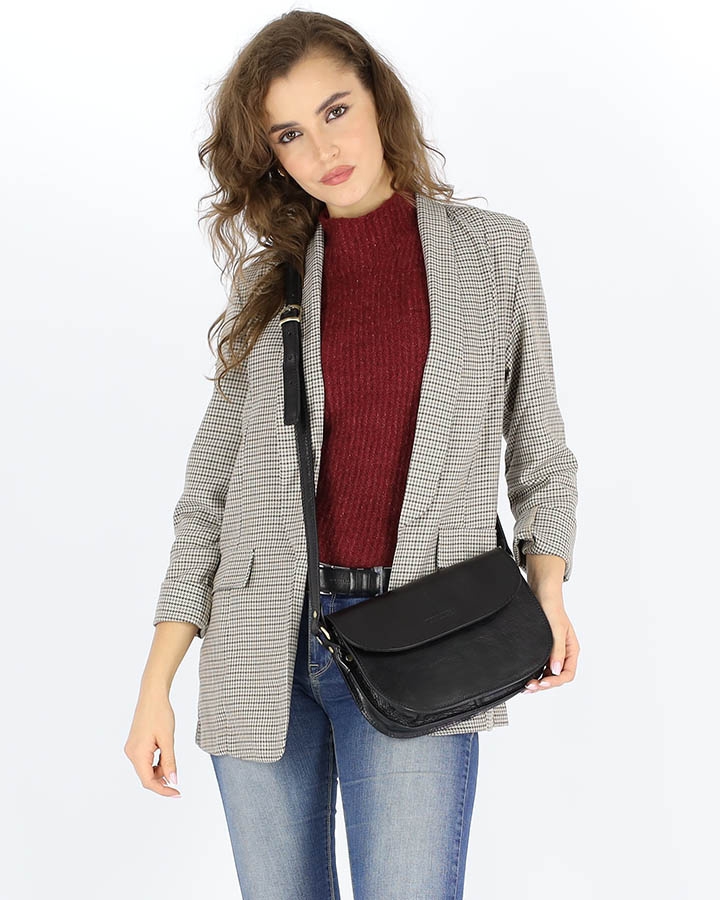 Saddle bag półksiężyc MARCO MAZZINI L255a czarny