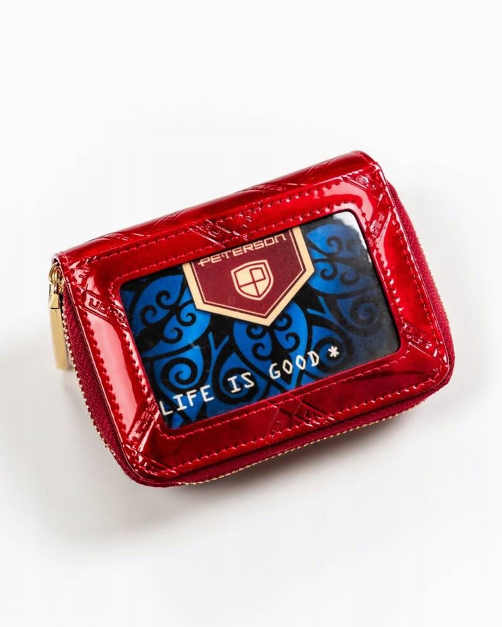 Portfel skórzany Peterson PTN 5157-PLT czerwony