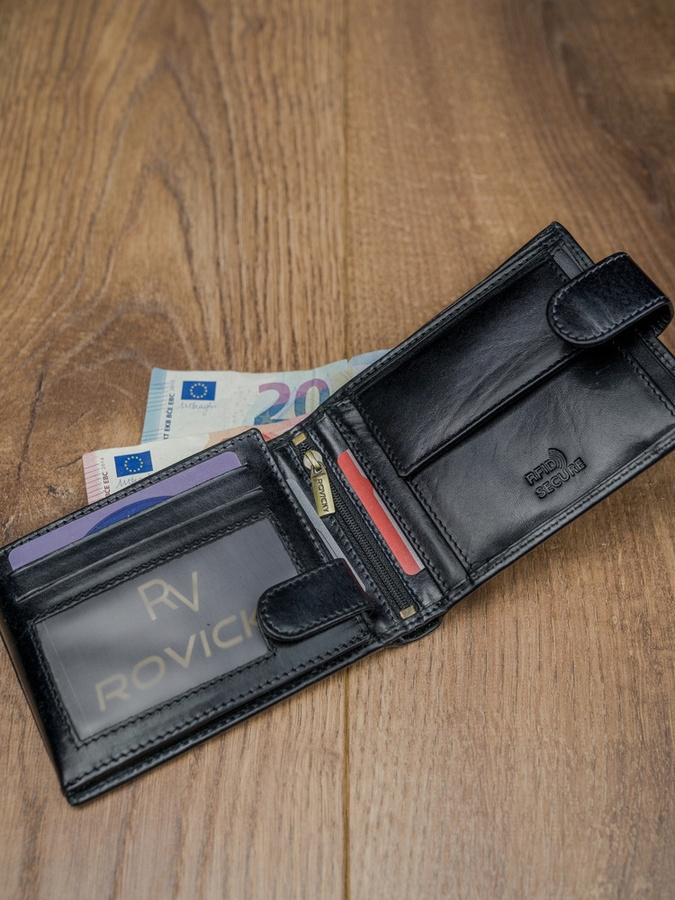 Portfel męski skórzany N992L-RVT BLACK