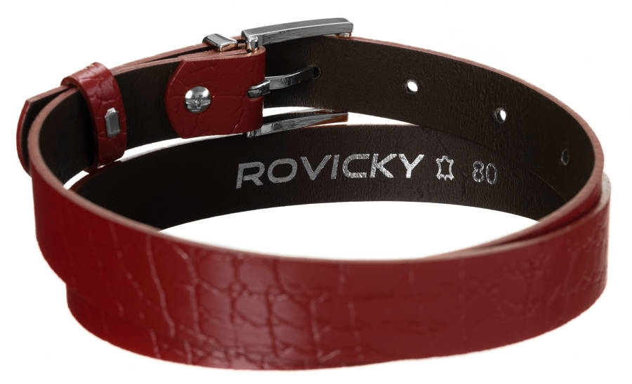 Pasek damski czerwony Rovicky ZPD-S2,5GK