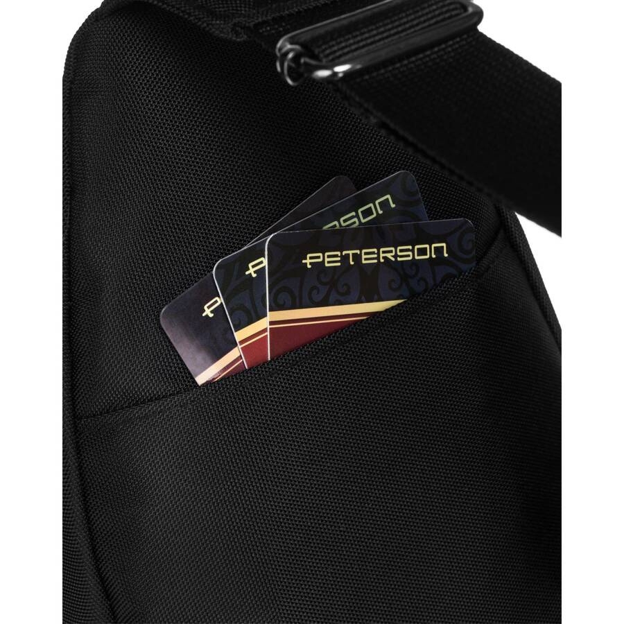 Mała torba na ramię Peterson PTN-73209 czarna