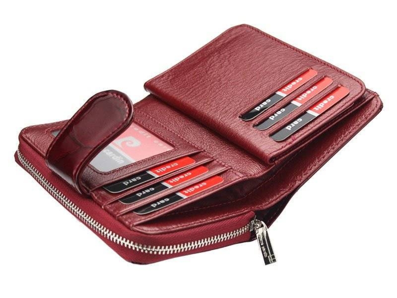 Portfel lakierowany Pierre Cardin [DH] 02 LEAF 115 CZARNY