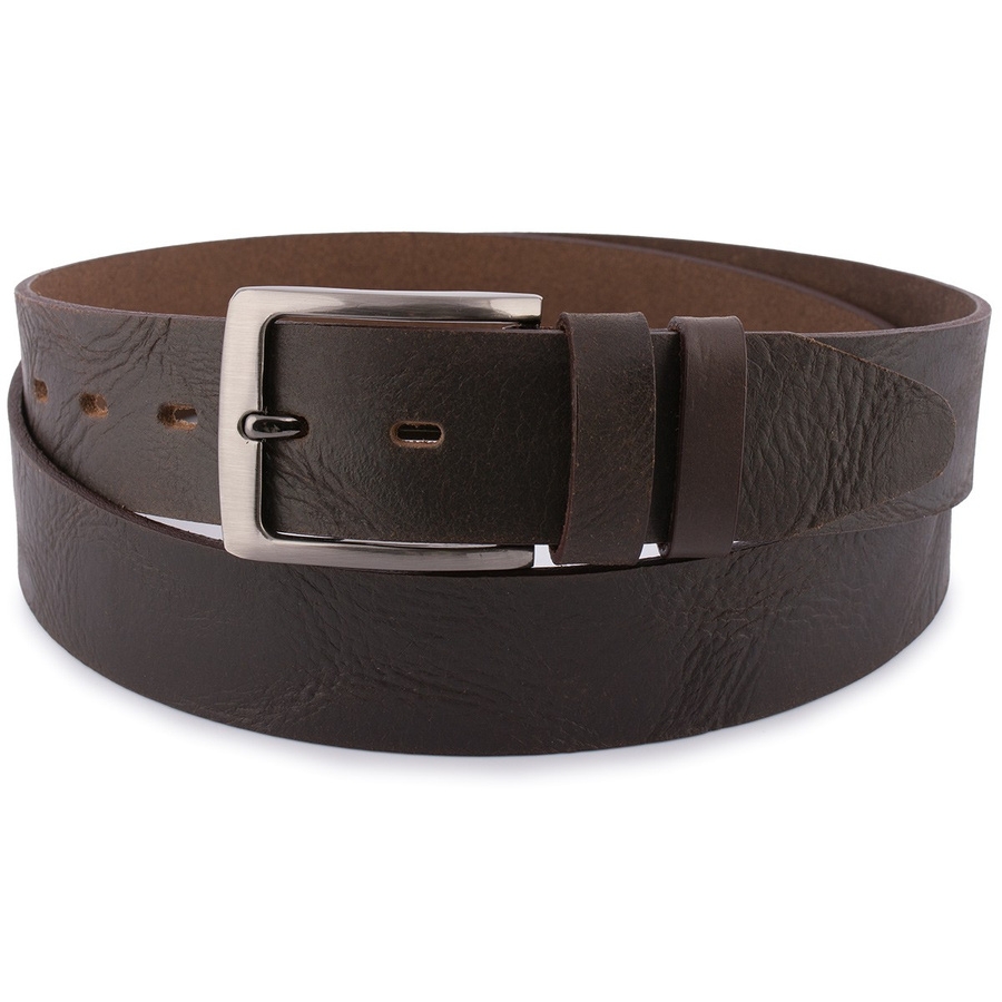Pasek skórzany BELTIMORE r.90-105 cm E34 c. brązowy