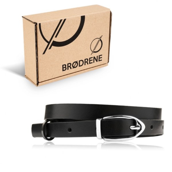 Pasek Skórzany Damski OPD-28 Brødrene Czarny 105 cm