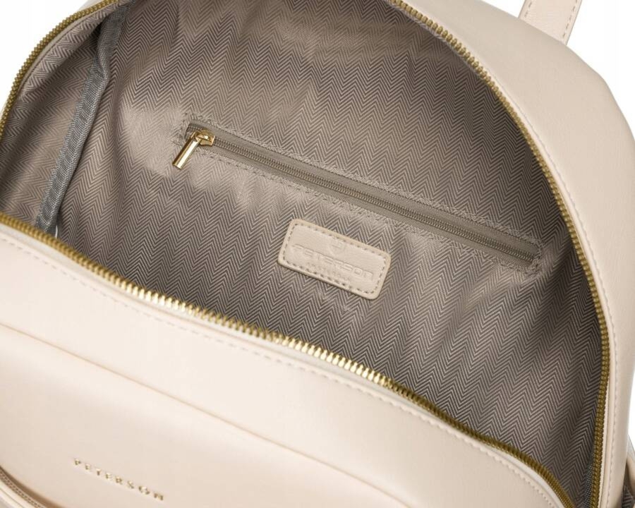 Plecak damski Peterson PTN T39013 beżowy