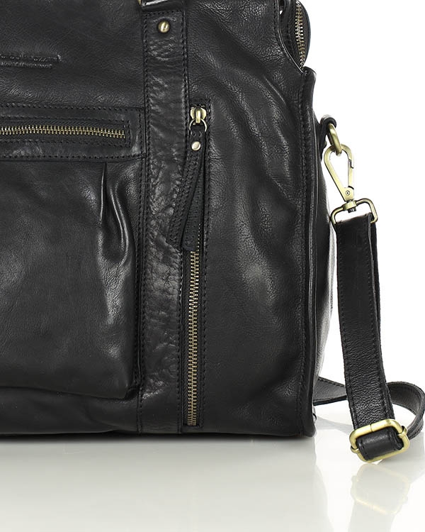 Shopper vintage MARCO MAZZINI czarny vs114a