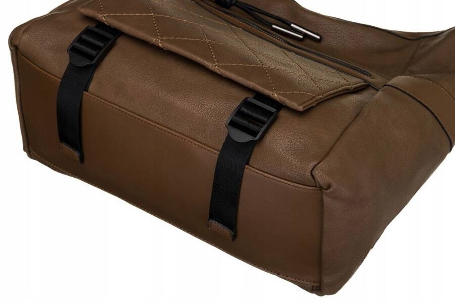 Miejska shopperka Eleganci E169 brązowa
