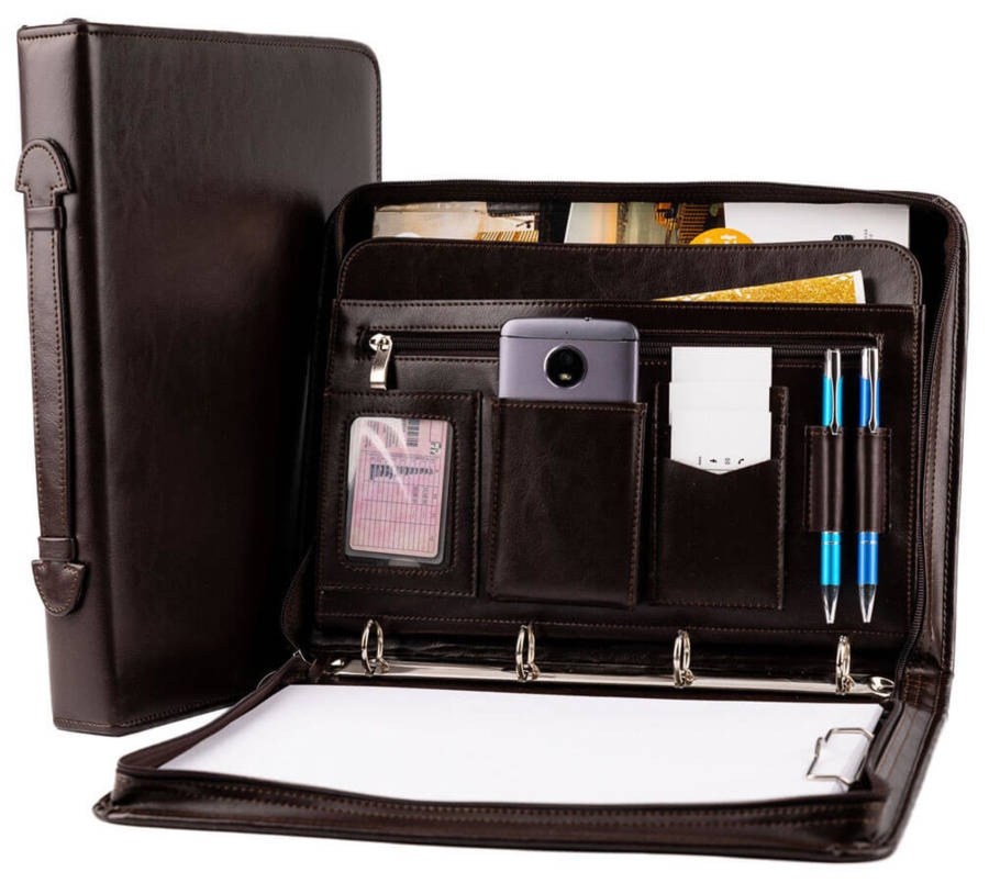 Aktówka biwuar A4 Tizano BW01 czekolada