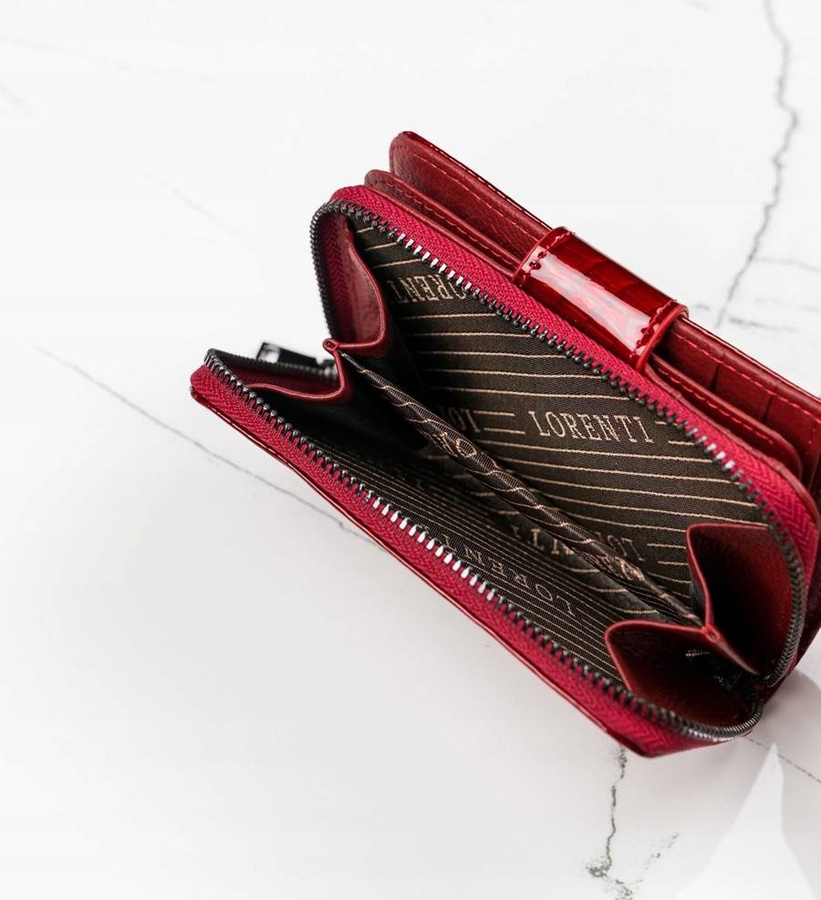 Portfel damski czerwony Lorenti 76115-RS-1251 RED