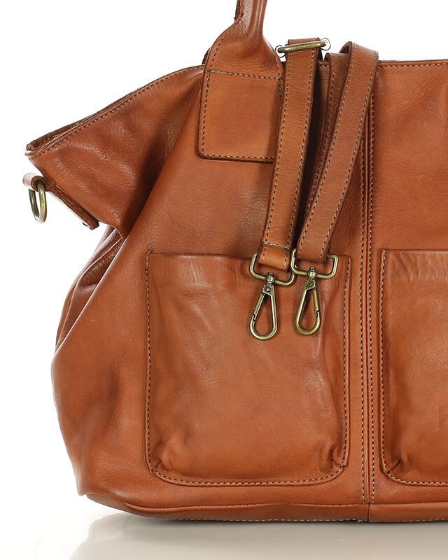Shopper damski MARCO MAZZINI camel v169b
